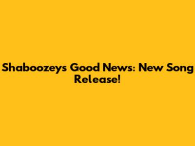 Shaboozey's 'Good News': New Song Release!